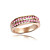  Austria cristal anillo chapado en oro rosa de aleación - elegancia simple (más colores)
