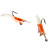  myke agn reker med krok 65mm 5g silisium fiske lokke pakker (2 stk)