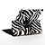  Zebra Print 360 Degree Rotating PU Leather Case and Stand for the New iPad (Black)