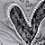  Heart Printed Beads Design T-shirt