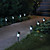  confezione da 8 bianco LED ricaricabile a energia solare giardino luce in acciaio inox prato