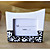  black & white complementari modellato titolari di carte di luogo / cornici (set di 2)