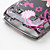  farfalla fondello modello e telaio paraurti per BlackBerry 9800 (nero)