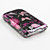  farfalla fondello modello e telaio paraurti per BlackBerry 9800 (nero)