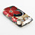  Large Flower Pattern Full Body Back Case and Bumper Frame for Blackberry 9850/9860 (Red)