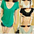  Wild V Neck Loose Short Sleeve T-Shirt
