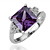  Gorgeous 18K Gold Plate Square Crystal Fashion Ring (More Colors)