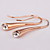  18K Gold Fashion And Special Rhinestone Alloy Drop Earrings
