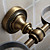  Antique Brass Ti-PVD Finish Wall-mounted Double Toothbrush Holder