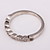  Gorgeous Rhinestone 18K Gold Half Circumference Fashion Ring