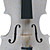 Kinglos - (HB-1304) 4/4 Golden Flower Design Solid Spruce Violin Outfit (White)