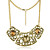  prachtige vierkante snit strass legering ketting (meer kleuren)