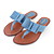  similpelle tacco piatto sandali / infradito scarpe luna di miele con bowknot (più colori)