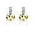  Swaying Mood Austrian Crystal In Real Platinum Plated Ladies' Earrings (More Colors)