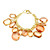 Fashion Ladies' Orange Acrylic In Alloy Bracelet