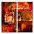  Hand-painted Abstract Oil Painting with Stretched Frame - Set of 2