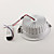  18w 1620lm 6000-6500k lâmpada de teto branco natural levou (85-265V)