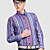  lungo uomini casual strisce uomo manica slim fit