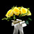  tour en satin de mariée bouquet de mariage forme (plus de couleurs)