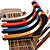  acústica de aleación de guitarra capo de colores