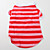  polo à rayures pour les chiens (xs-l, rose)