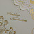  Elegant Wedding Invitation With Golden Rose - Set Of 50