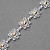  Fashion Silver Plated Gold Chrysanthemum Women's Bracelet