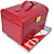 kleine vlinder alligatoring kunstleer ladies'jewelry box (meer kleuren)