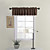  Brown Embossed Tailored Valance