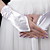  Satin Wrist Length Fingerless Bridal Gloves With Ruffles (More Colors)
