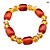  Achat Perlen Kristall Armband (farbig sortiert)