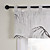  Print White Tab Top Valance