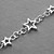  Beautiful Silver Plated Five Star Women's Bracelet