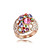  hermosa de oro 18k de cristal anillo de la moda (más colores)
