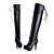  leatherette stiletto hæl plattform kneet høye støvler fest / kveld sko (flere farger)