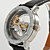  Men's Fashionable Style PU Analog Mechanical Wrist Watch (Black)