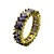  18K Gold Platted & Top Cubic Zirconia Ladie's Band Fashion Ring(More Colors)