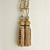  Khaki Polyester Tassel (One Pair)
