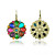  Antique Bronze-plated Colorful Circle Earring