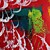  pintados a mano, pintura al óleo abstracta con el marco de estirado - conjunto de 9