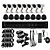  a bassissimo prezzo 16CH CCTV DVR kit (h. 264, 8 waterproof outdoor & 8 telecamere da interni a colori ir)