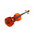  Violintine - (V20) 1/2 Professional-Grade Solid Spruce & 1-Piece Flame Maple Violin with Case/Bow