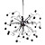  MEADE - Lampadario stile moderno in cristallo con 15 lampadine