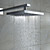  Chrome Wall Mount Rain Single Handle Shower Faucet(0758-HM-6109)