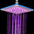  7 Colors Changing LED Shower Faucet Head of 8 inch---Chrome Finish