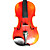  Violintine - (V23) 4/4 Professional-Grade Solid Spruce & 1-Piece Flame Maple Violin with Case/Bow