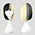  Lolita Wig Inspired by White and Black Mixed Color 45cm Punk