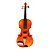  Violintine - (V20) 1/2 Professional-Grade Solid Spruce & 1-Piece Flame Maple Violin with Case/Bow