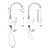  Sprinkle® - bronce desplegable grifo de la cocina con el cambio de color de luz LED - primavera
