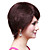  Capless Short 100% Human Hair Straight Practical Wig Side Bang